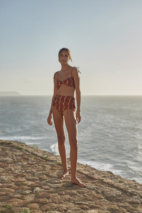 San Miguel Top Hand Embroidered/ Terra Flor de Mayo